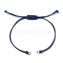 Korean Waxed Polyester Cord Braided Bracelets&nbsp;X1-MAK-T010-03G