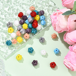 40Pcs 8 Colors Handmade Lampwork Beads&nbsp;LAMP-YW0001-86