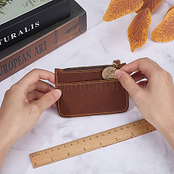 Rectangle Leather Credit Card Wallets for Women Men&nbsp;AJEW-WH20007-09B