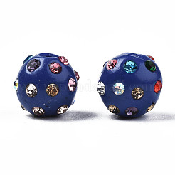 Polymer Clay Rhinestone Beads&nbsp;RB-T017-31A-A