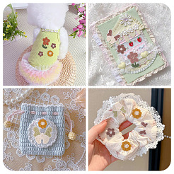 30Pcs 6 Styles Flower Computerized Embroidery Cloth Iron On Patches&nbsp;PATC-TA0001-36B