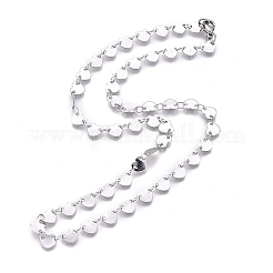Non-Tarnish 304 Stainless Steel Link Chain Necklaces&nbsp;NJEW-L457-009P