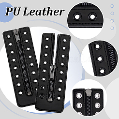 2Pcs PU Zipper Accessories&nbsp;FIND-PH0028-27B