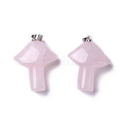 Natural Rose Quartz Pendants&nbsp;G-B035-01B