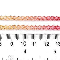 Gradient Color Baking Paint Glass Bead Strands&nbsp;X1-DGLA-A039-T6mm-A03
