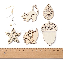 DIY Thanksgiving Day Earring Making Kit&nbsp;WOOD-FS0001-06