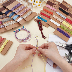 8 Cards 8 Styles Waxed Cotton Cord Set&nbsp;OCOR-PH0006-38