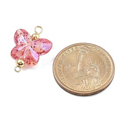 Transparent Acrylic Glitter Butterfly Connector Charms&nbsp;PALLOY-JF02958
