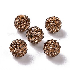 Polymer Clay Rhinestone Beads&nbsp;RB-K050-10mm-C27