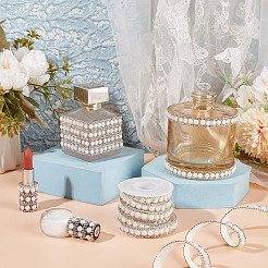 Ceramic Self Adhesive Hotfix Rhinestone Ribbon Trimming&nbsp;DIY-WH0105-013