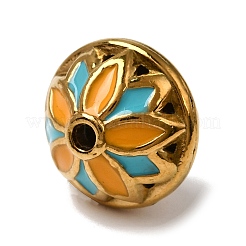 304 Stainless Steel Enamel Beads&nbsp;SA-CBA9422-01G-05