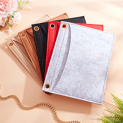 5Pcs 5 Colors Wool Felt Purse Organizer Insert&nbsp;FIND-WR0007-40A