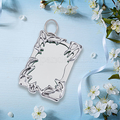 1 Set Plastic Photo Frame Keychain&nbsp;AJEW-SC0004-13