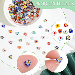 180pcs Handmade Millefiori Glass Beads&nbsp;LAMP-PA0001-67B