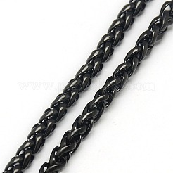Trendy Men's 201 Stainless Steel Wheat Chain Necklaces&nbsp;NJEW-L043B-45B