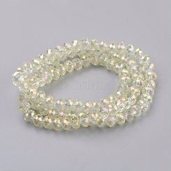 Electroplate Glass Beads Strands&nbsp;X-GLAA-K027-02AB