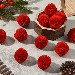 24Pcs Wool Soft Pompom Ball&nbsp;DIY-SC0031-31C-01