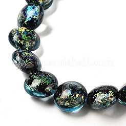 Handmade Dichroic Foil Glass Beads Strands&nbsp;DICH-U001-11A