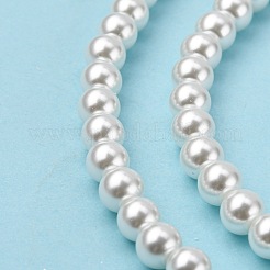 Eco-Friendly Glass Pearl Beads&nbsp;HY-J002-6mm-HX048