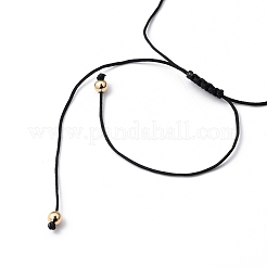 Adjustable Nylon Thread Braided Bead Bracelets&nbsp;BJEW-JB05421-01