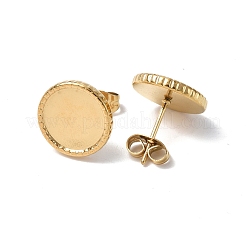 Ion Plating(IP) 304 Stainless Steel Stud Earring Findings&nbsp;STAS-F286-11G