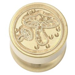Golden Tone Round Wax Seal Brass Stamp Heads&nbsp;AJEW-M040-01G-E