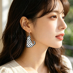 Iron & Acrylic Dangle Earrings for Women&nbsp;WGC0FA0-01