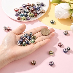 50Pcs Large Hole Flower Pattern Resin European Beads&nbsp;OPDL-YW0001-11