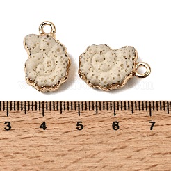 Dyed Synthetic Lava Rock Pendants&nbsp;G-P614-05G-03