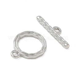 Brass Toggle Clasps&nbsp;KK-CBAFC6C-07A-P