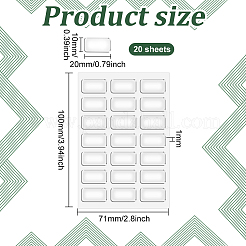 32Pcs Transparent Acrylic Double-sided Adhesive Stickers&nbsp;FIND-WH0139-98C