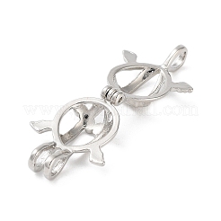 Alloy Bead Cage Pendants&nbsp;FIND-M012-01J-P