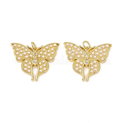 Rack Plating Brass Micro Pave Cubic Zirconia Pendants&nbsp;ZIRC-I061-17G