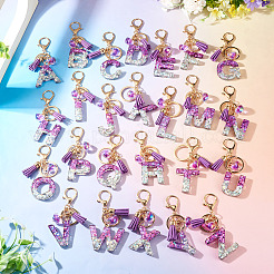 Alloy Resin Heart Keychains&nbsp;KEYC-TADJ0002-01G-U