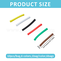 6 Bags 6 Colors Foam Strips&nbsp;AJEW-FH0009-35B
