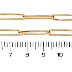 304 Stainless Steel Paperclip Chain Necklaces&nbsp;NJEW-Q013-02G