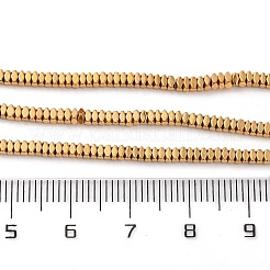 Electroplated Synthetic Non-magnetic Hematite Beads Strands&nbsp;G-H027-A01-01