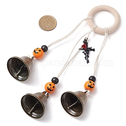 Halloween Theme Iron Bell Pendant Decoration&nbsp;HJEW-JM02476