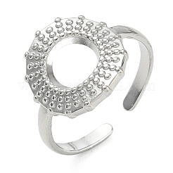 304 Stainless Steel Cuff Open Rings for Women&nbsp;LS-RJEW-L341-04B-P