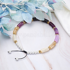 DIY Tube Imitation Gemstone Beads Stretch Bracelet Making Kits&nbsp;DIY-CD0001-33