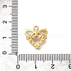 Brass Micro Pave Cubic Zirconia Charms&nbsp;KK-B152-22G