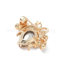 Ladybug Alloy Rhinestone Brooches for Backpack Clothes&nbsp;JEWB-M071-04KCG