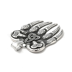 Viking Bear 304 Stainless Steel Manual Polishing Pendants&nbsp;STAS-G274-06AS