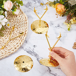 Alloy Crystal Ball Crafts Holder&nbsp;ODIS-WH0030-260G