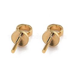 Brass Cup Pearl Peg Bails Pin Pendants&nbsp;KK-H759-29B-G