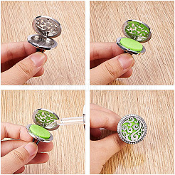 316 Stainless Steel Car Diffuser Locket Clips&nbsp;STAS-BC0002-01