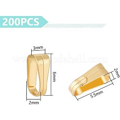 304 Stainless Steel Snap On Bails&nbsp;STAS-UN0009-25P