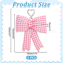 Polyester & Alloy Pendant Decoration&nbsp;HJEW-WH0036-163B