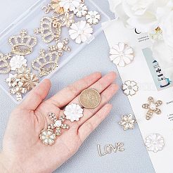Alloy Rhinestone Cabochons&nbsp;PALLOY-OC0002-15LG