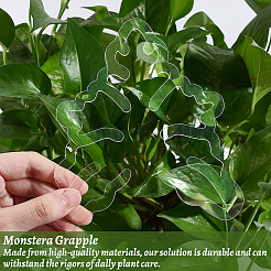 Leaf Shape Acrylic Plant Growth Fixator&nbsp;DIY-WH0430-933A